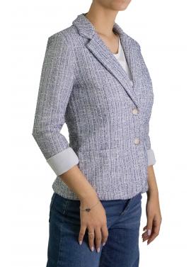 Giacca tinta unita due bottoni 